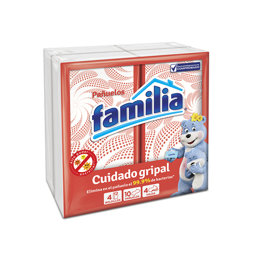 PANUELOS FAMILIA CUIDADO GRIPA L X 4 PQTES