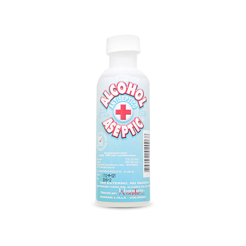 ALCOHOL ASEPTIC FCO X 120 ML