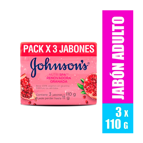 JABON J&J RENOVADORA GRANADA 3 UNDS X 110 GR