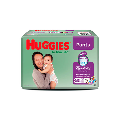 PANAL HUGGIES ACT/SEC ET3 G PANTS X 30 UNDS