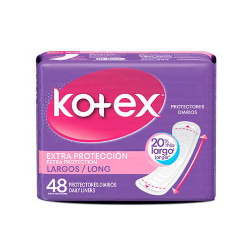 KOTEX EXTRA PROTECCION LARGOS X 48 UNDS