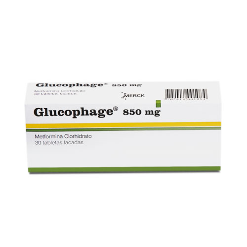 GLUCOPHAGE 850 MG CAJA X 30 TABS