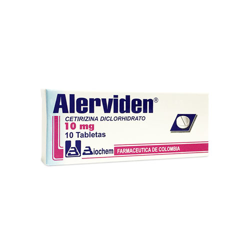 ALERVIDEN 10 MG CAJA X 10 TABS