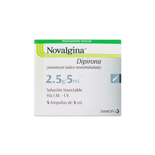 NOVALGINA 2,5 GR/5 ML CAJA X 5 AMPS