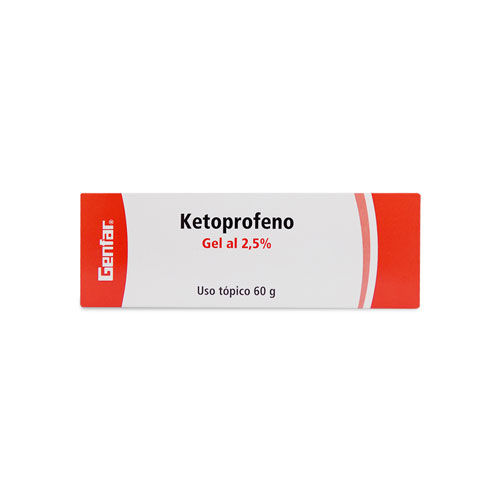 KETOPROFENO GEL 2.5% GENFAR TUBO X 60 GR