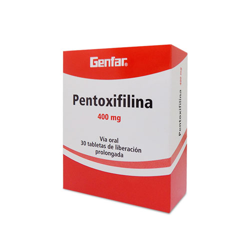 PENTOXIFILINA 400 MG GENFAR CAJA X 30 TABS