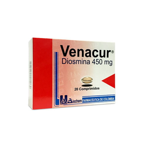 VENACUR 450 MG CAJA X 20 TABS