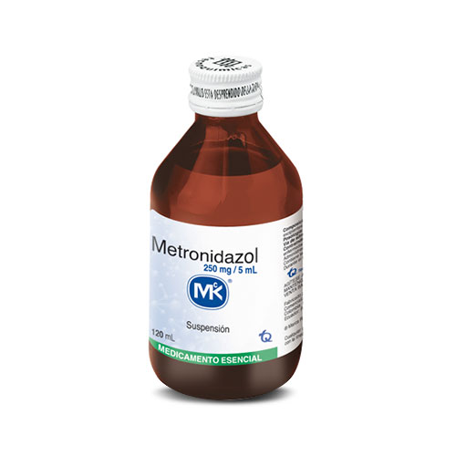 METRONIDAZOL SUSP 250 MG MK FCO X 120 ML