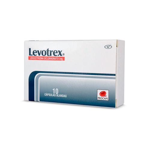 LEVOTREX 5 MG CAJA X 10 CAPS