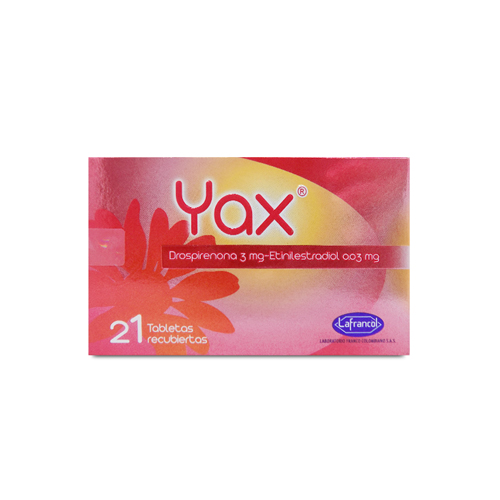 YAX 3 MG ** CAJA X 21 TABS