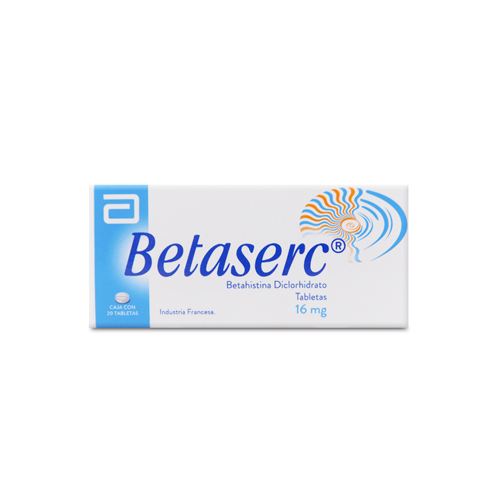 BETASERC 16 MG CAJA X 20 TABS