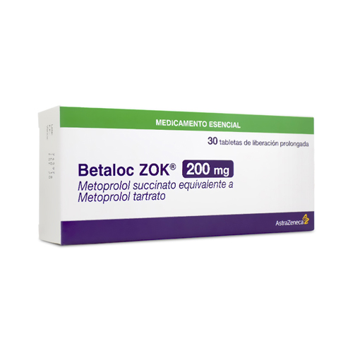 BETALOC ZOK 200 MG ** CAJA X 30 TABS