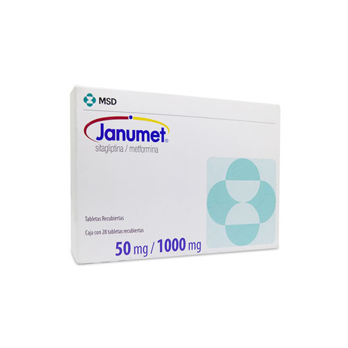 JANUMET 50/1000 MG CAJA X 28 TABS