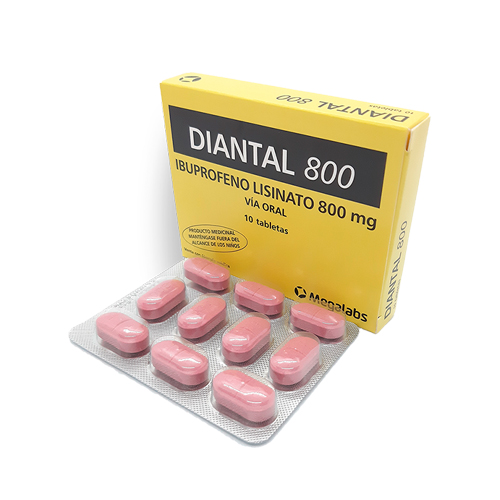 DIANTAL 800 MG CAJA X 10 TABS