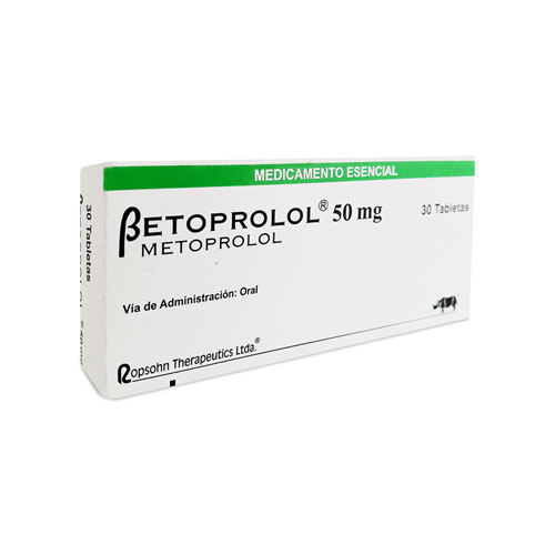 BETOPROLOL  50 MG CAJA X 30 TAB