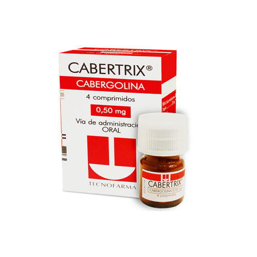 CABERTRIX 0.50 MG ** CAJA X 4 COMP