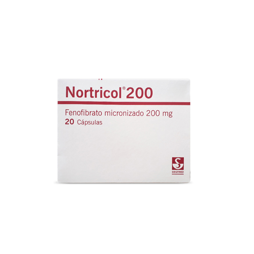 NORTRICOL 200 MG CAJA X 20 CAPS
