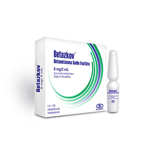 BETAZKOV 8 MG/2ML (BETAMETASONA) CAJA X 5 AMPS