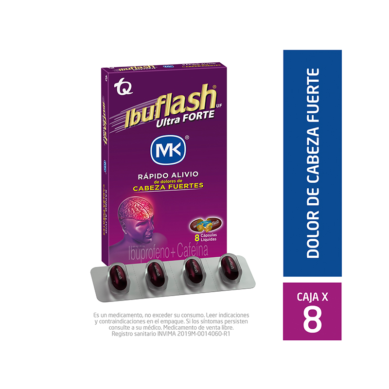 IBUFLASH ULTRA FORTE CAJA X 8 CAPS