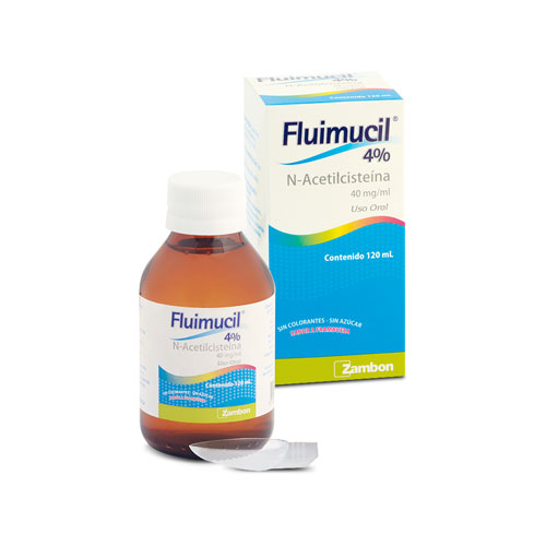 FLUIMUCIL 4% FRAMBUESA FCO X 120 ML
