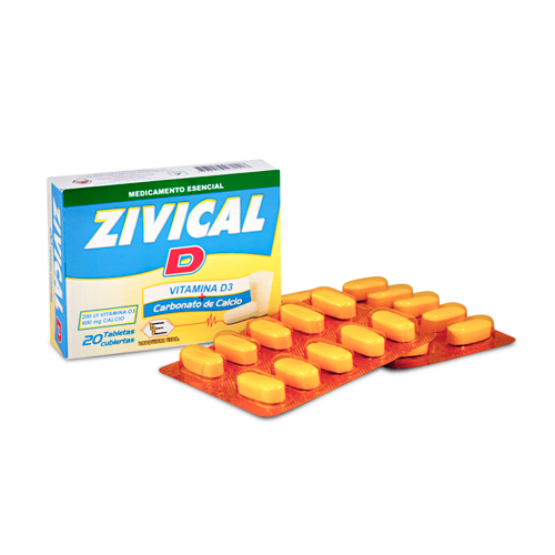 ZIVICAL D CAJA X 20 TAB