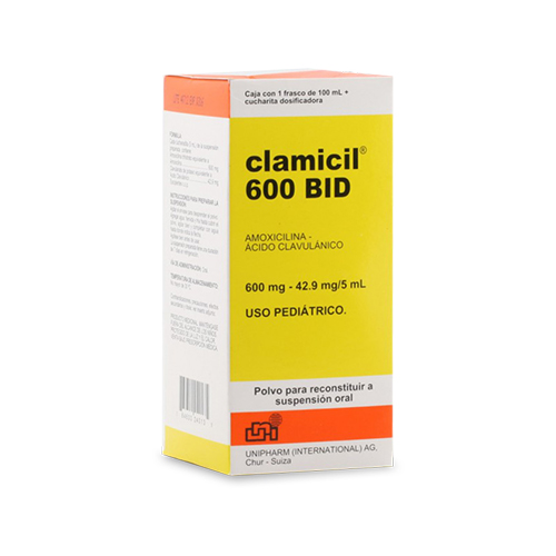 CLAMICIL 600 BID FCO X 100 ML