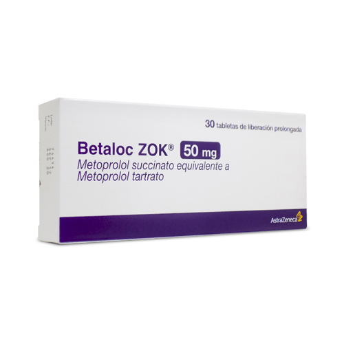 BETALOC ZOK  50 MG ** CAJA X 30 TABS