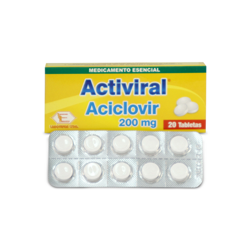 ACTIVIRAL 200 MG CAJA X 20 TABS