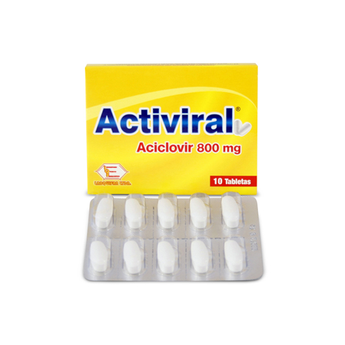 ACTIVIRAL 800 MG CAJA X 10 TABS