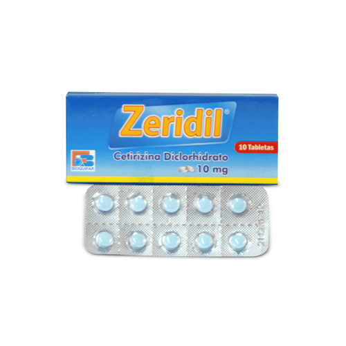 ZERIDIL 10 MG CAJA X 10 TABS