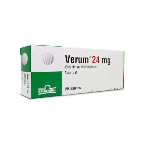 VERUM 24 MG CAJA X 20 TABS