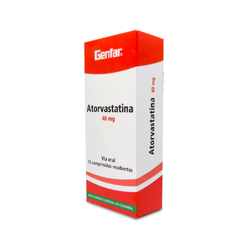 ATORVASTATINA 40 MG GENFAR CAJA X 10 TABS