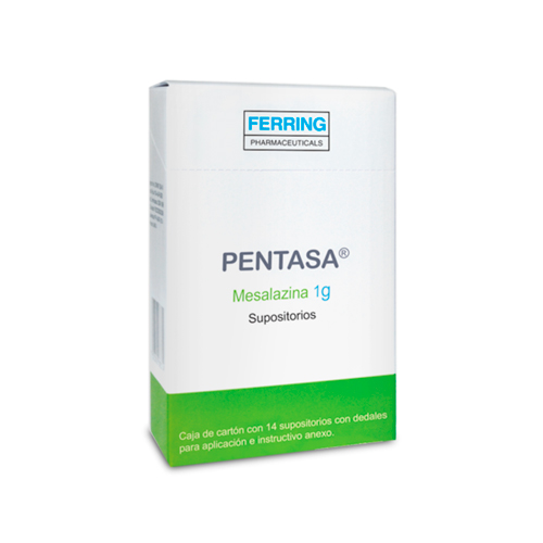 PENTASA SUPOSITORIOS ** CAJA X 14 UNDS