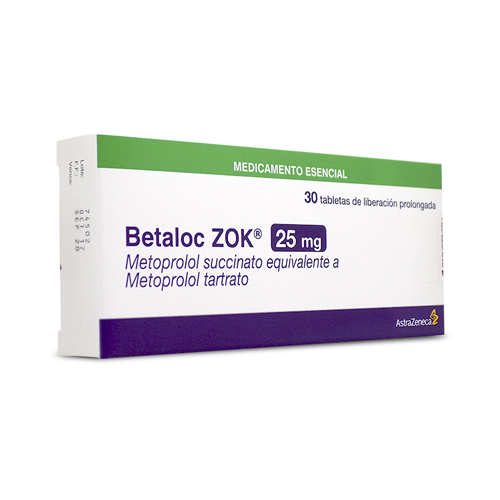 BETALOC ZOK  25 MG ** CAJA X 30 TABS