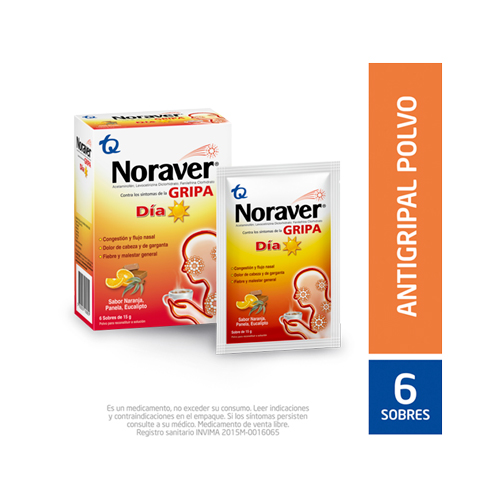 NORAVER GRIPA BEBIDA DIA CAJA X 6 S/S