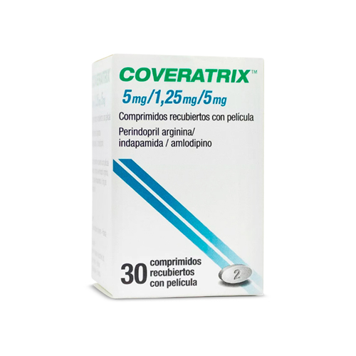 COVERATRIX 5/1.25/5 MG CAJA X 30 TABS