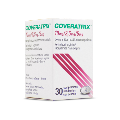 Drogas S&S - COVERATRIX 10/2.5/5 MG CAJA X 30 TABS