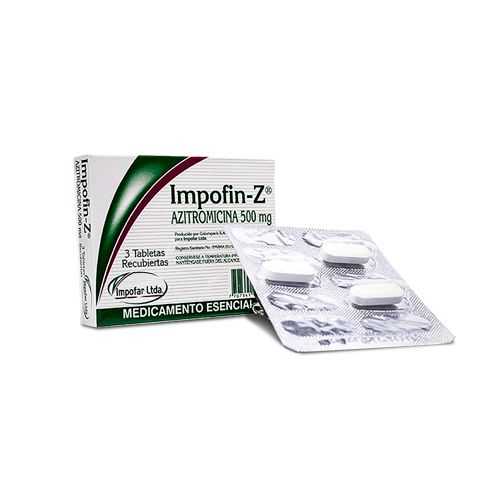 IMPOFIN-Z (AZITROMICINA) CAJA X 3 TABS