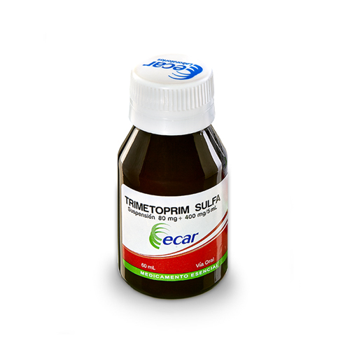 TRIMETOPRIM SULFA  80/400 MG ECAR FCO X 60 ML