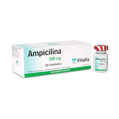 AMPICILINA 500 MG VITALIS CAJA X 1 VIAL