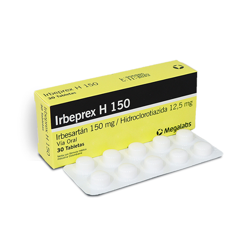 IRBEPREX H 150/12.5 MG CAJA X 30 TABS