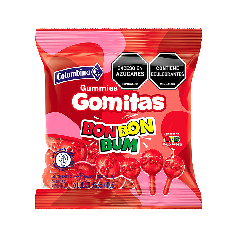 GOMAS BON BON BUM BOLSA X 45 GR