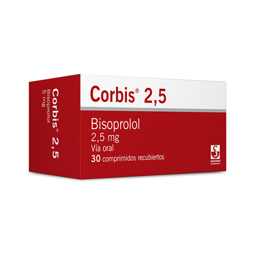 CORBIS 2,5 MG ** CAJA X 30 COMP