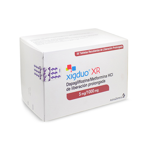 XIGDUO XR  5/1000 MG CAJA X 56 TABS