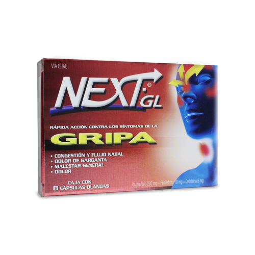 NEXT GL CAJA X  8 CAPS