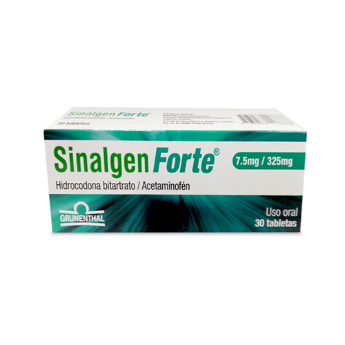 SINALGEN FORTE 7.5/325 MG CAJA X 30 TABS