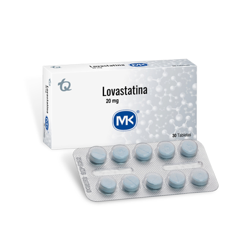 LOVASTATINA 20 MG MK CAJA X 30 TABS