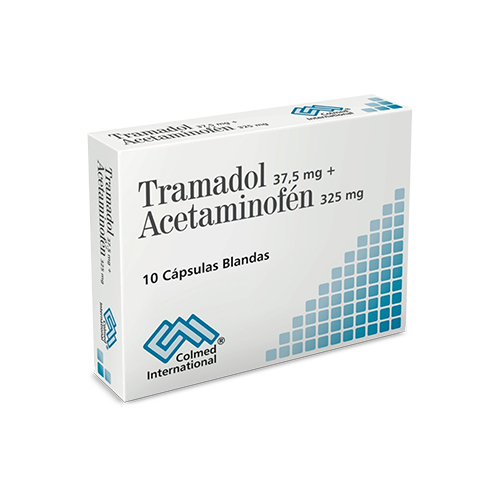 TRAMADOL+ACETAM.37,5/325 MG CO LMED X 10 CAPS