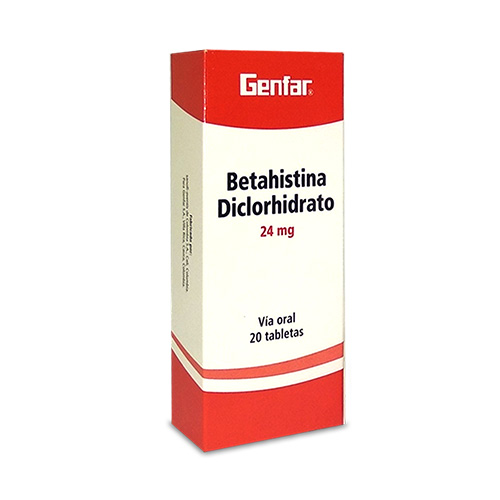 BETAHISTINA 24 MG GENFAR CAJA X 20 TABS