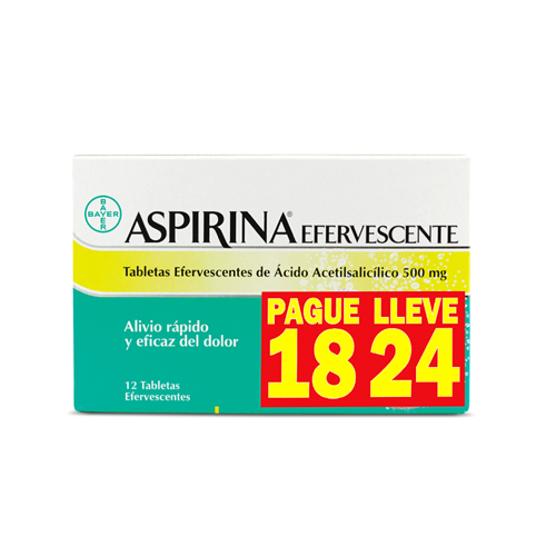 ASPIRINA EFERV PG 18 LLV 24